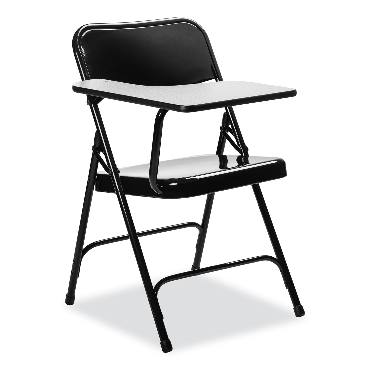 5200 Series Right-Side Tablet-Arm Folding Chair, Supports Up to 480 lb, 17.25" Seat Height, Black, 2/CT,Ships in 1-3 Bus Days