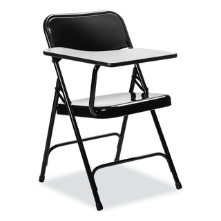 5200 Series Right-Side Tablet-Arm Folding Chair, Supports Up to 480 lb, 17.25" Seat Height, Black, 2/CT,Ships in 1-3 Bus Days