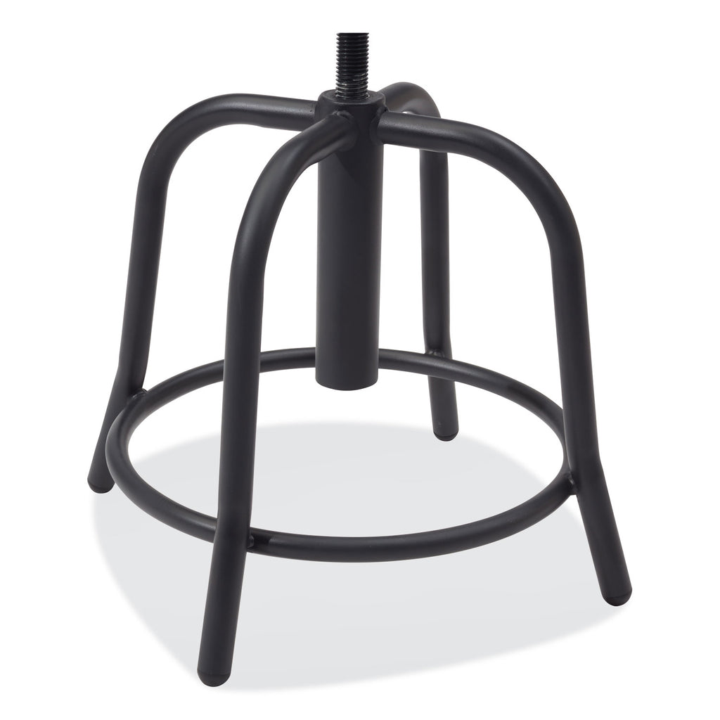 6800 Series Height Adj Fabric Padded Seat Stool, Support 300lb, 18"-25" Ht, Cobalt Blue Seat/Black Base,Ships in 1-3 Bus Days