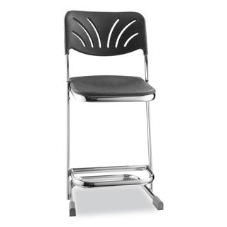 6600-series-elephant-z-stool-with-backrest-supports-500-lb-22-seat-ht-black-seat-back-chrome-frameships-in-1-3-bus-days_nps6622b - 2