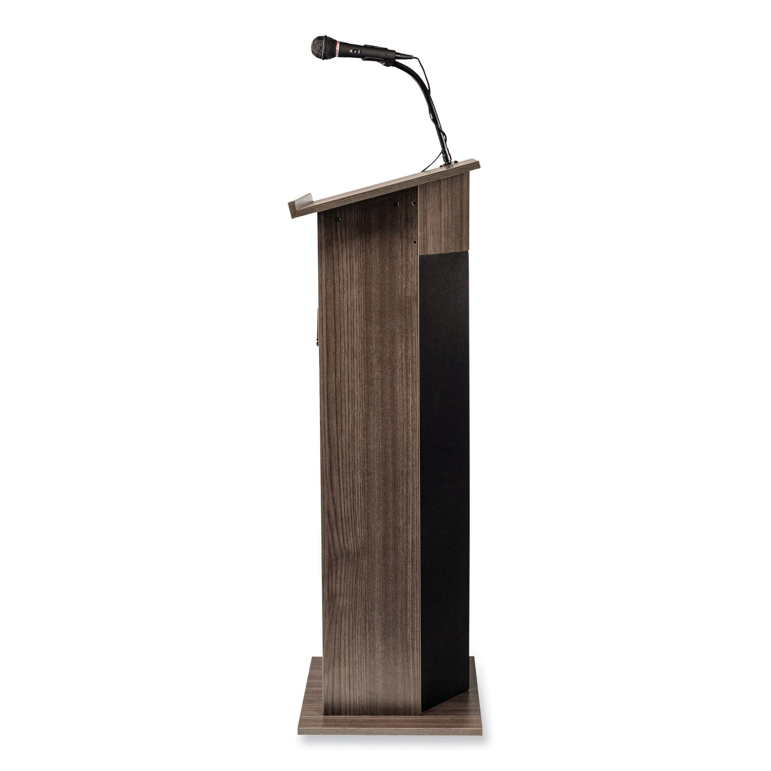 Power Plus Lectern, 22 x 17 x 46, Ribbonwood, Ships in 1-3 Business Days