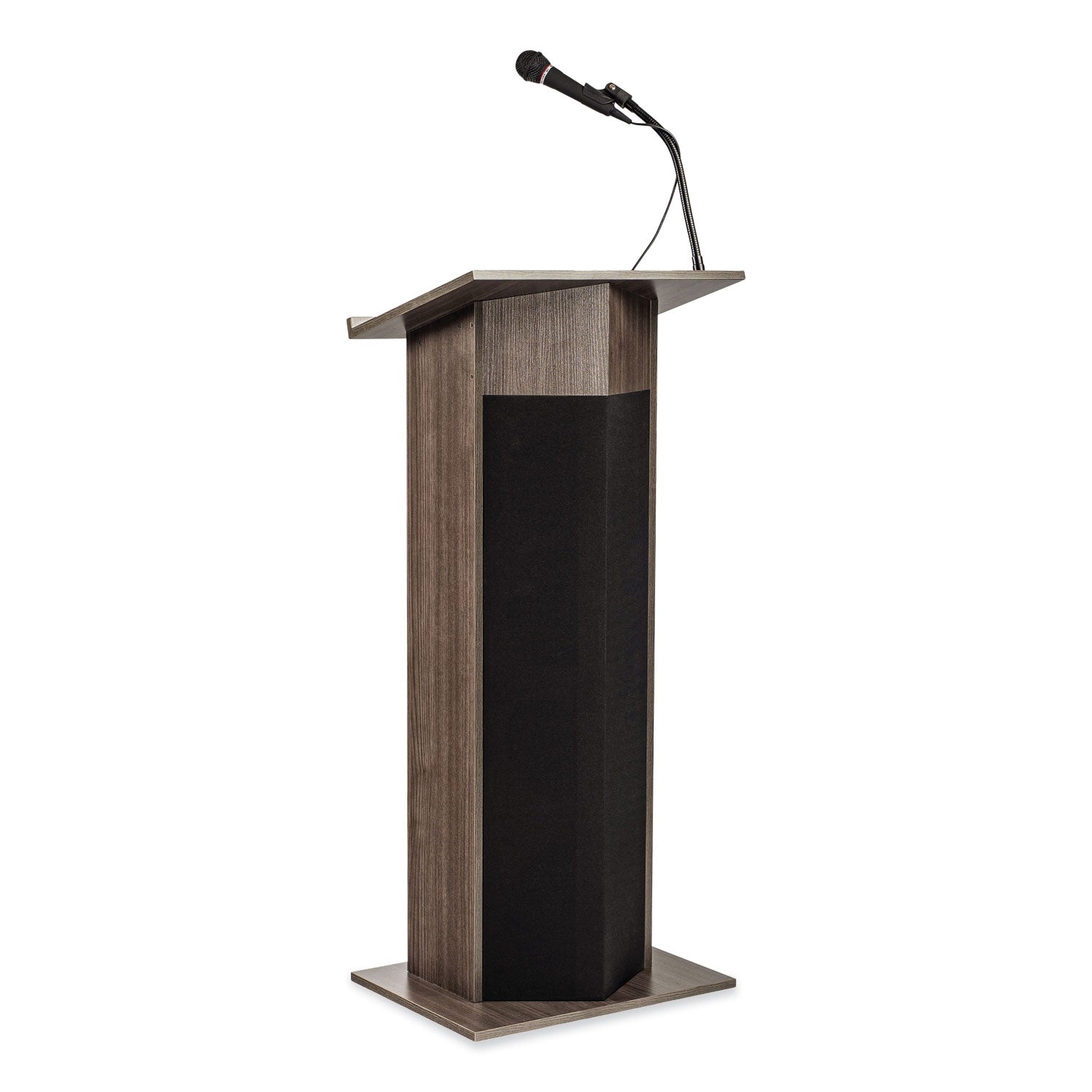 Power Plus Lectern, 22 x 17 x 46, Ribbonwood, Ships in 1-3 Business Days