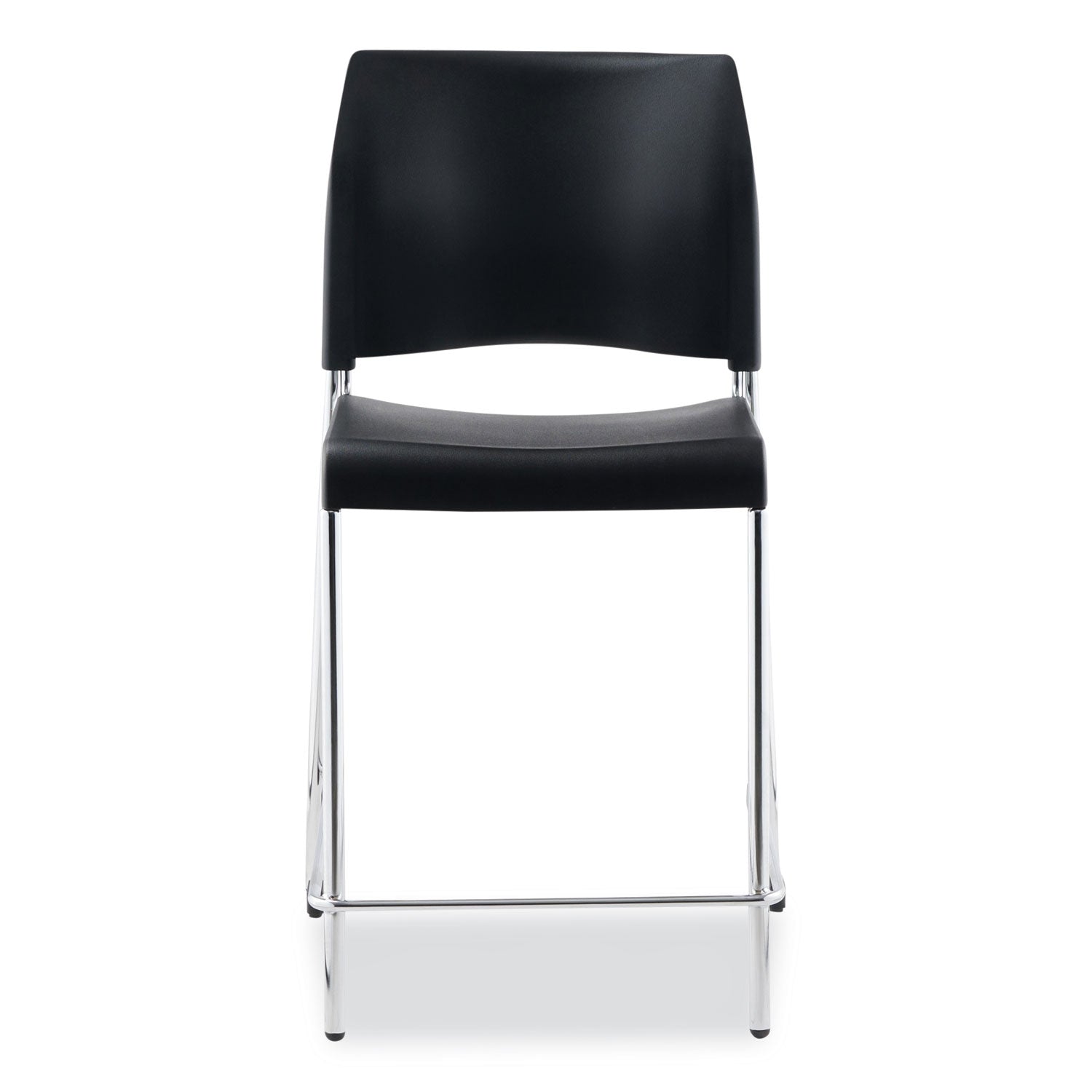 cafetorium-counter-height-stool-supports-up-to-300-lb-24-seat-height-black-seat-back-chrome-base-ships-in-1-3-bus-days_nps8810c1110 - 2