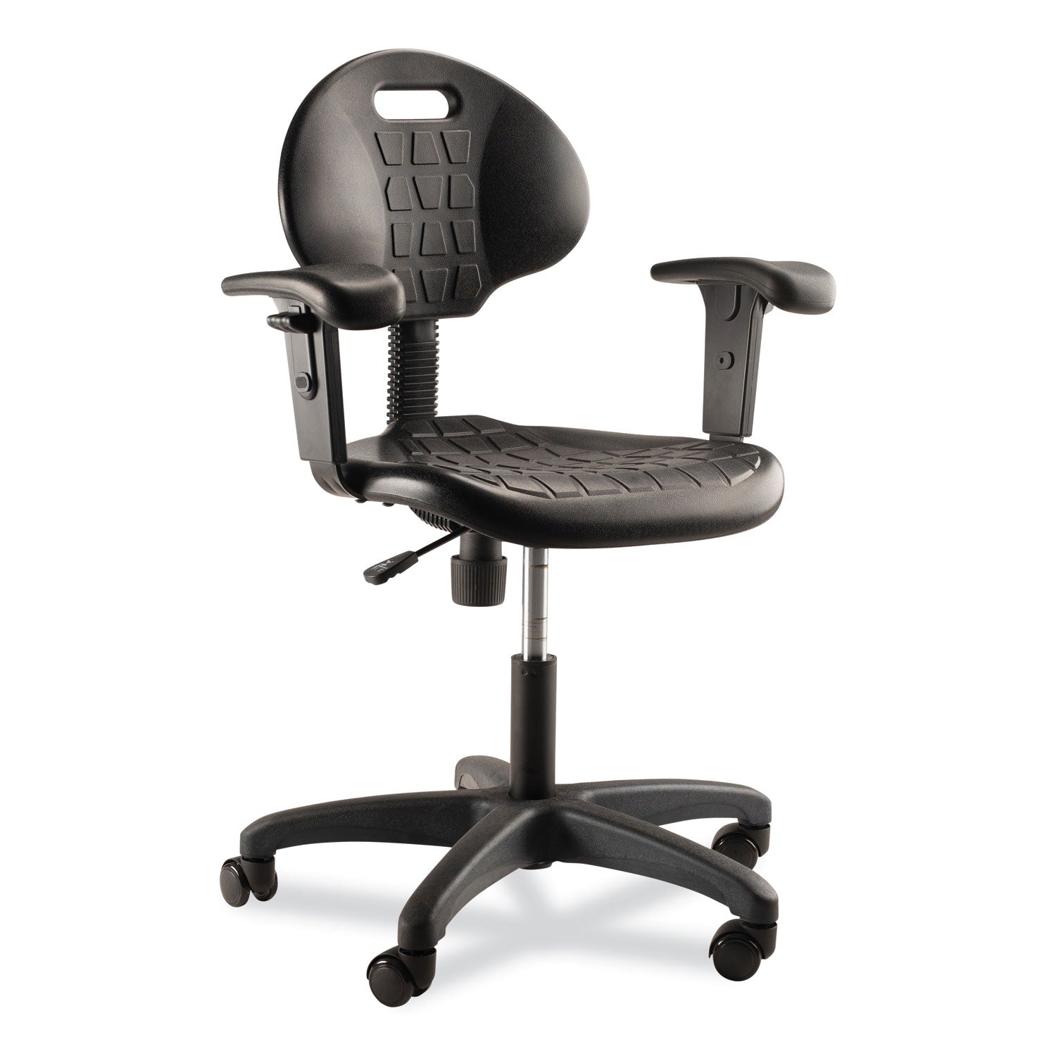 6700-series-polyurethane-adj-height-task-chair-w-arms-supports-300lb-16-21-seat-ht-black-seat-baseships-in-1-3-bus-days_nps6716hba - 1