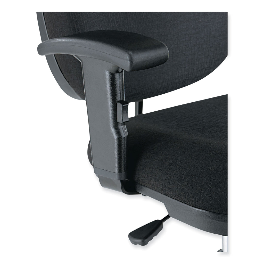 Alera Interval Series Swivel Task Stool, Supports Up to 275 lb, 23.93" to 34.53" Seat Height, Black Fabric - 