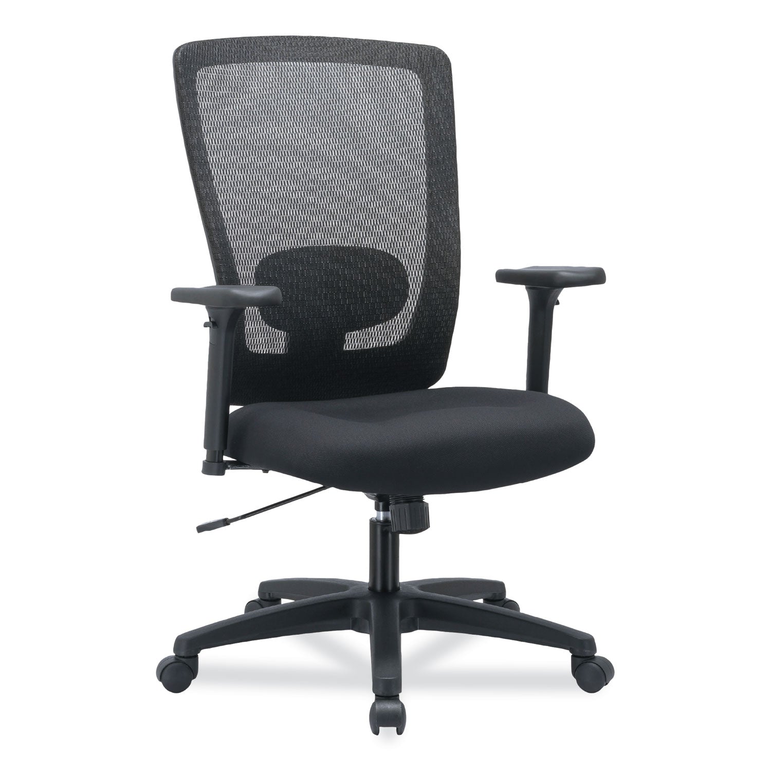 Alera Envy Series Mesh High-Back Swivel/Tilt Chair, Supports Up to 250 lb, 16.88" to 21.5" Seat Height, Black - 