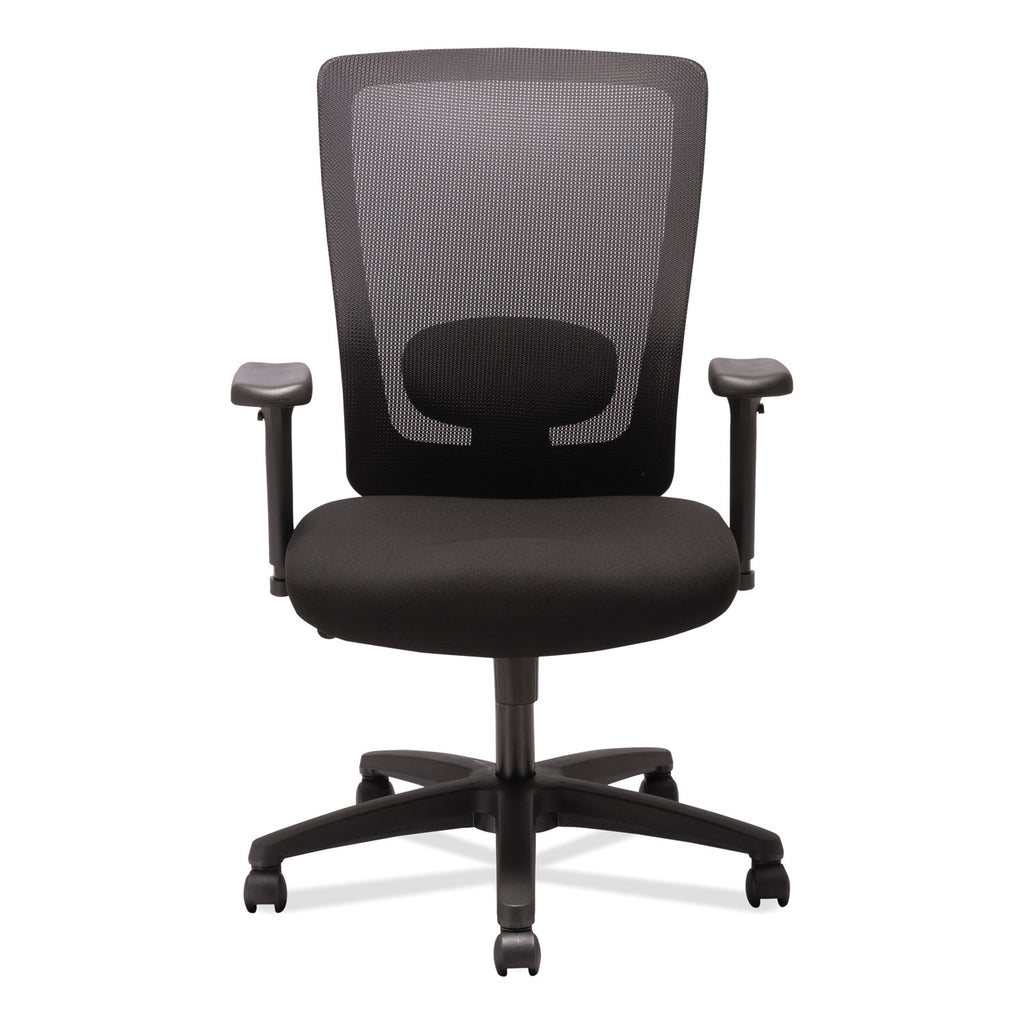 Alera Envy Series Mesh High-Back Swivel/Tilt Chair, Supports Up to 250 lb, 16.88" to 21.5" Seat Height, Black - 