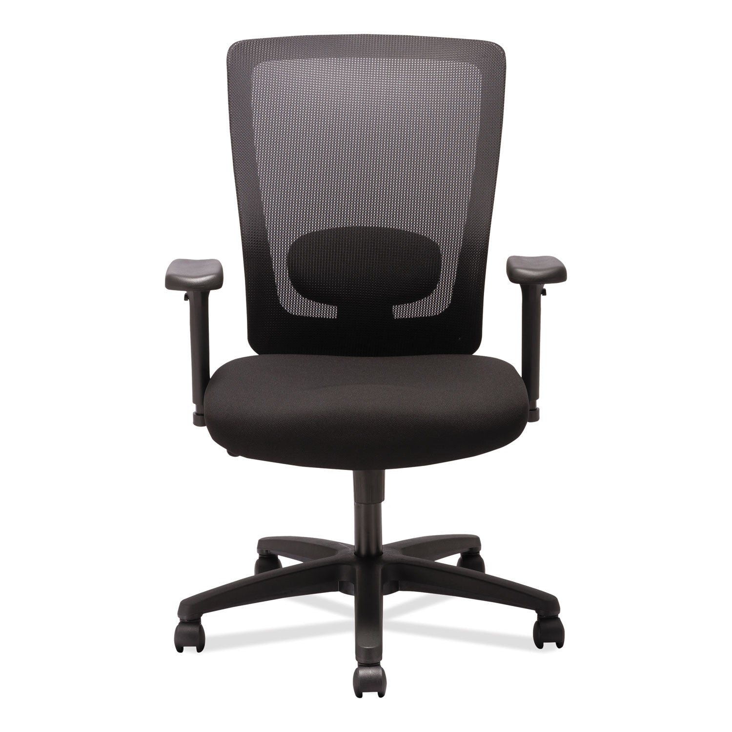 Alera Envy Series Mesh High-Back Swivel/Tilt Chair, Supports Up to 250 lb, 16.88" to 21.5" Seat Height, Black - 
