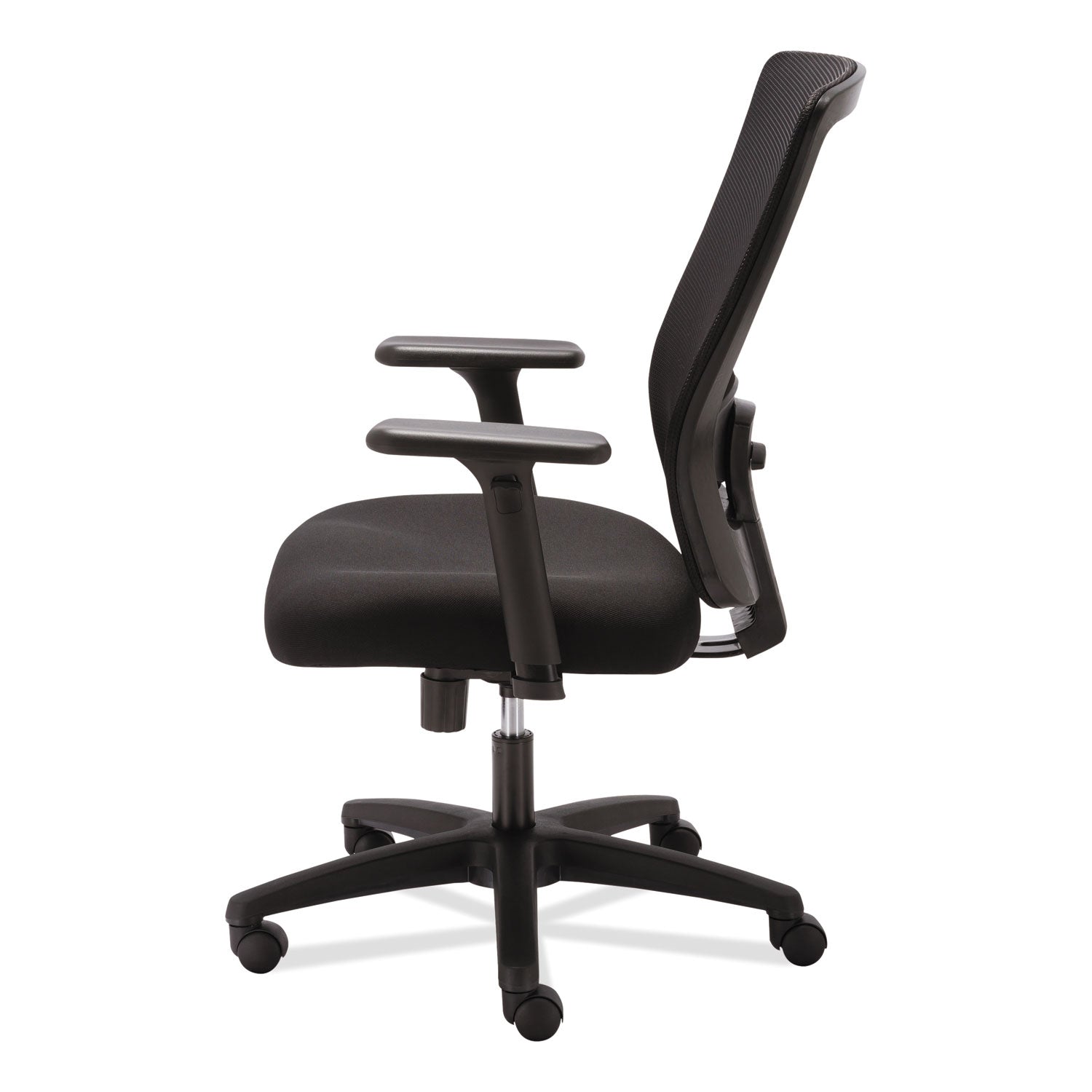 Alera Envy Series Mesh High-Back Swivel/Tilt Chair, Supports Up to 250 lb, 16.88" to 21.5" Seat Height, Black - 