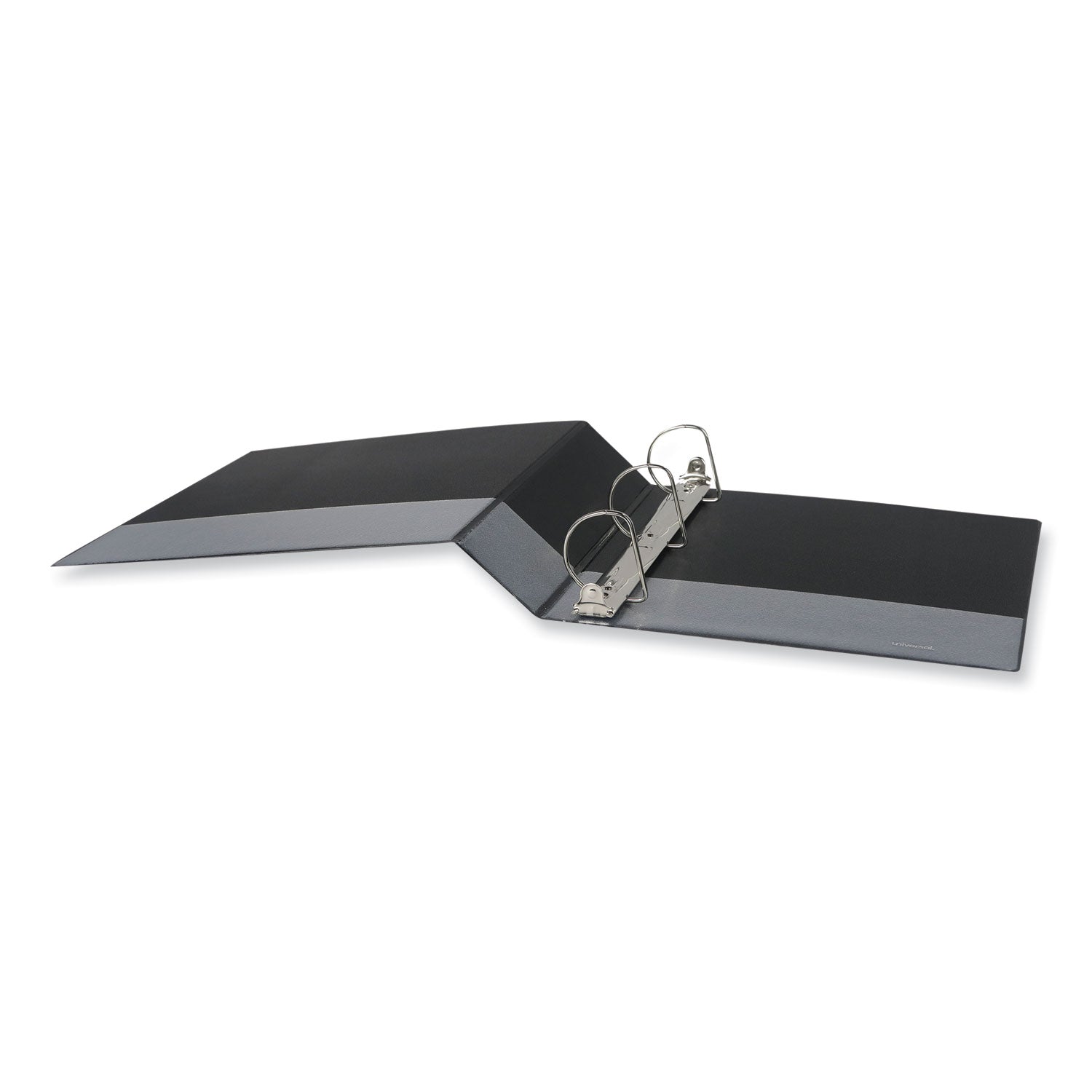 Slant D-Ring View Binder, 3 Rings, 2" Capacity, 11 x 8.5, Black, 6/Carton