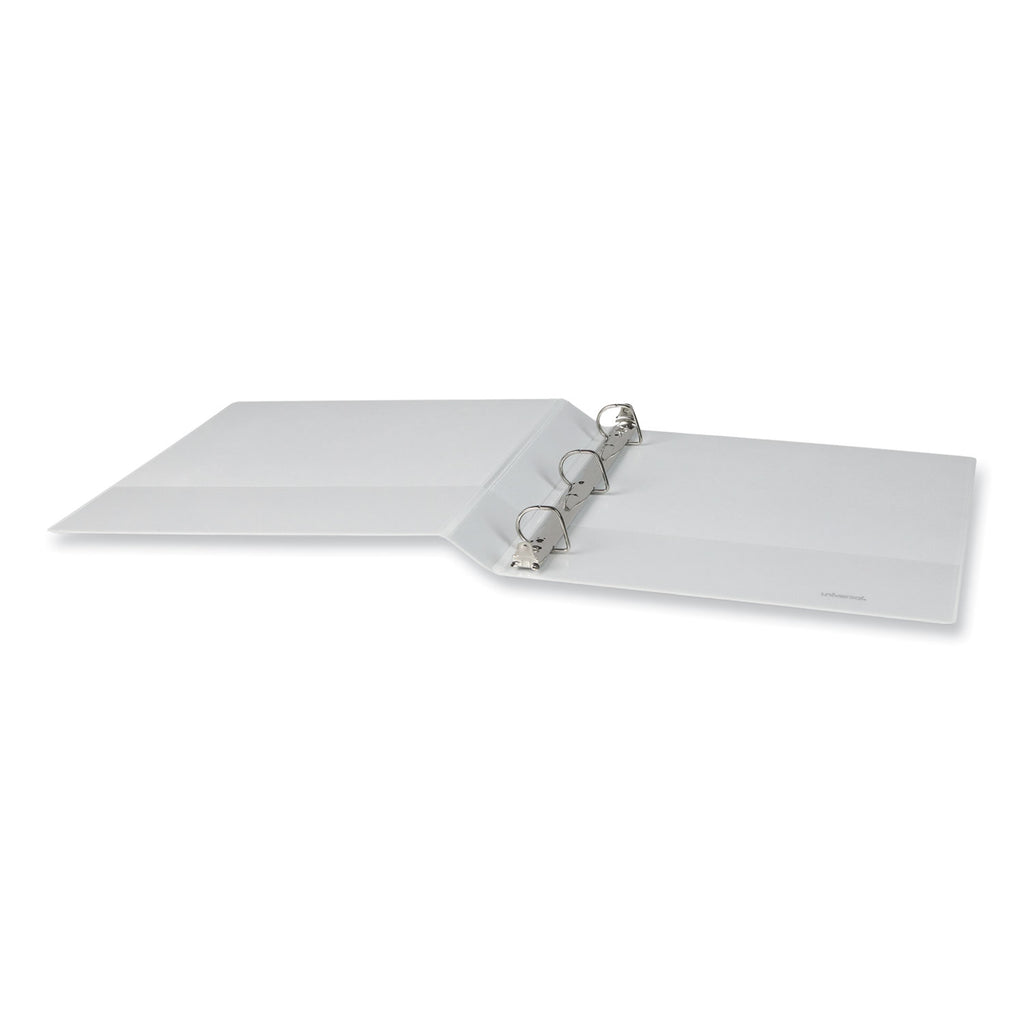 Slant D-Ring View Binder, 3 Rings, 1" Capacity, 11 x 8.5, White, 12/Carton
