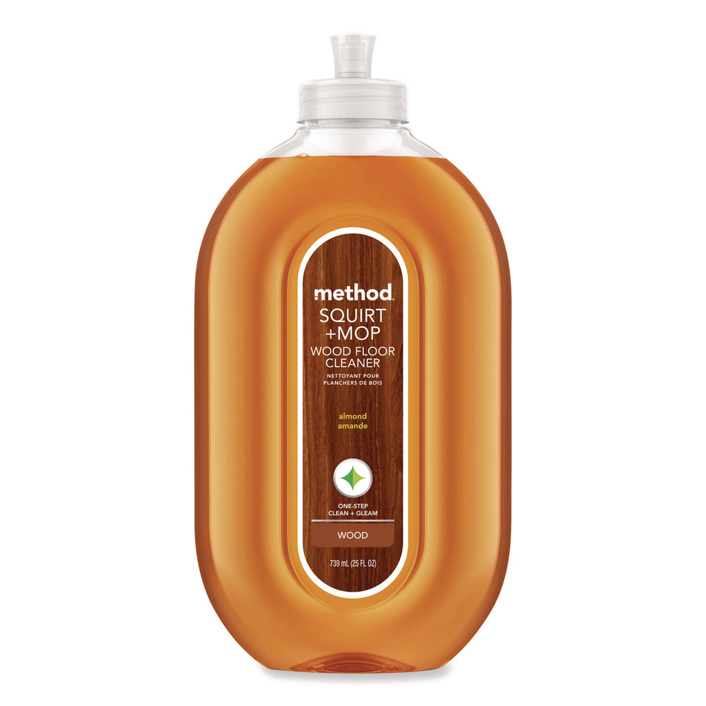 Squirt + Mop Wood Floor Cleaner, Almond Scent, 25 oz Squirt Bottle, 6/Carton