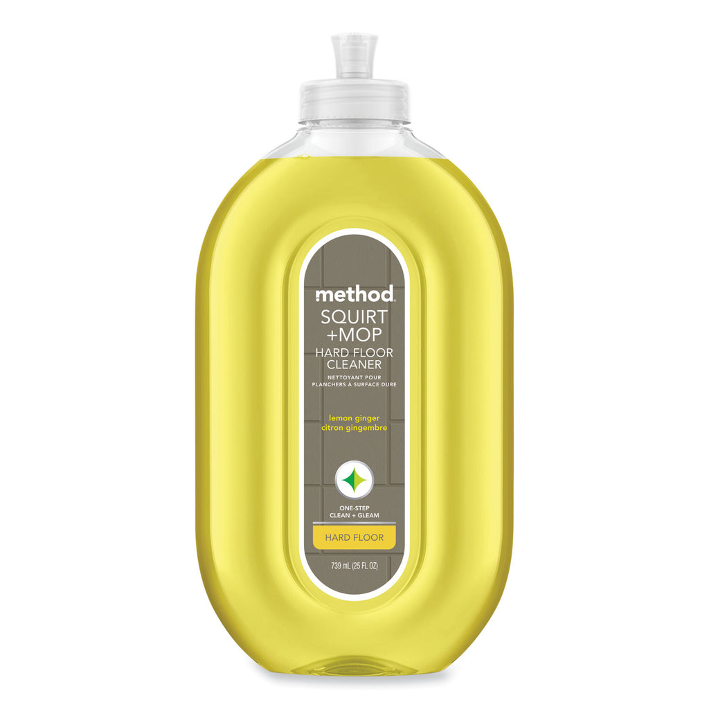 Squirt + Mop Hard Floor Cleaner, 25 oz Spray Bottle, Lemon Ginger, 6/Carton