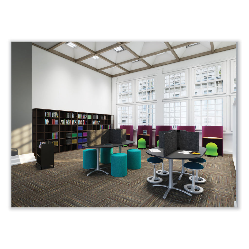 Zenergy Ball Chair, Backless, Supports Up to 250 lb, Baby Blue Vinyl, Ships in 1-3 Business Days