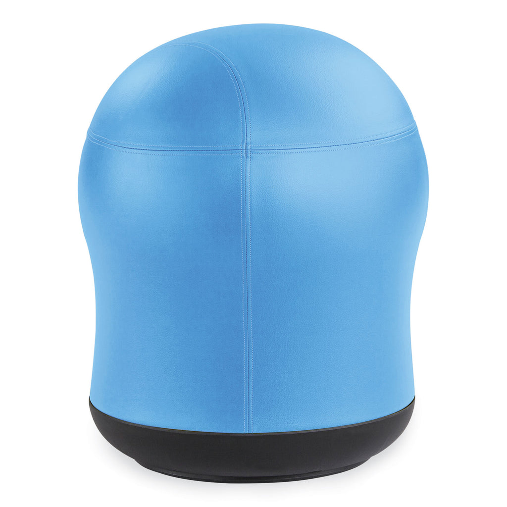 Zenergy Swivel Ball Chair, Backless, Supports Up to 250 lb, Baby Blue Vinyl, Ships in 1-3 Business Days