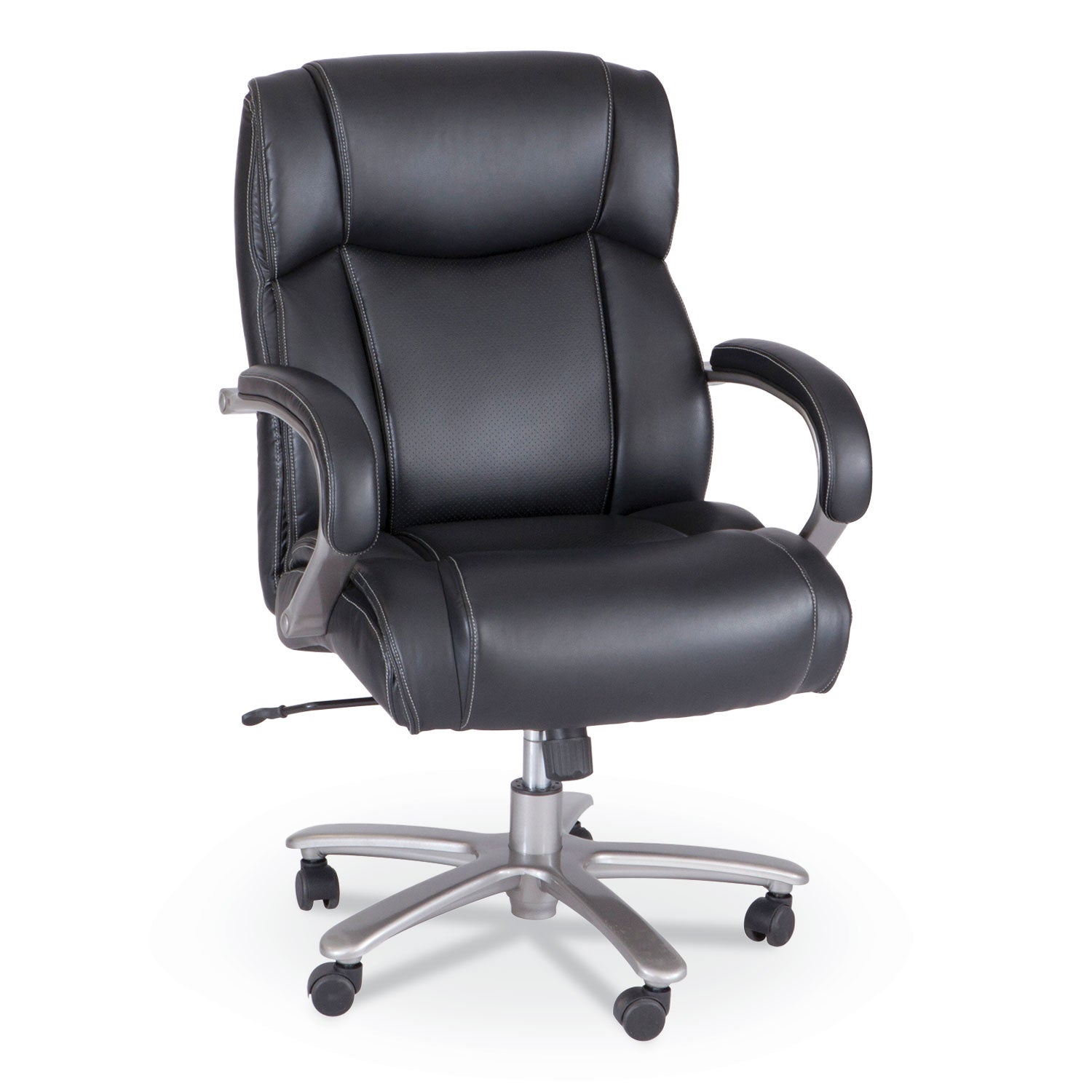 lineage-big&tall-mid-back-task-chair-28-back-max-400-lb-215-to-2525-high-black-seat-chromeships-in-1-3-business-days_saf3503bl - 1