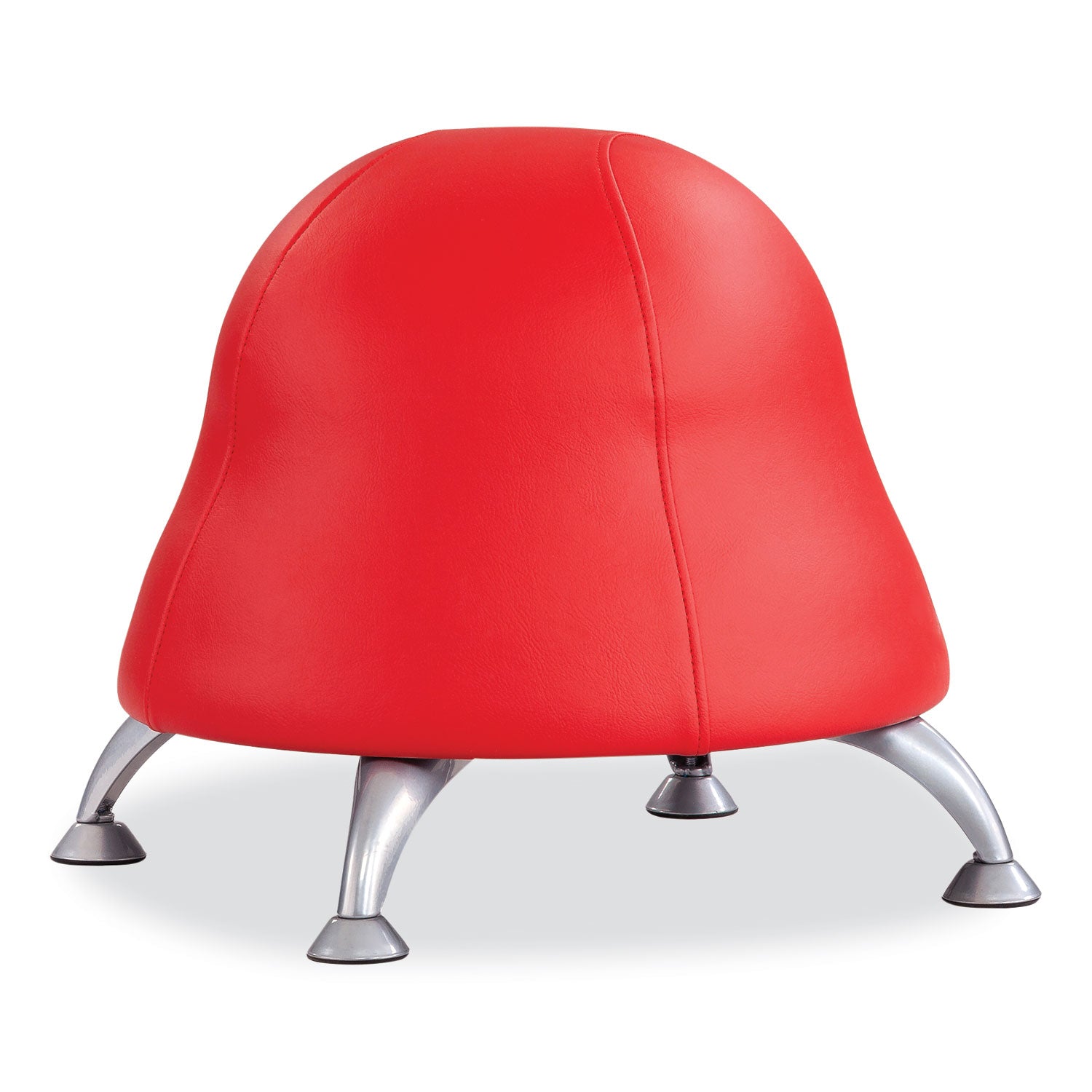 runtz-ball-chair-backless-supports-up-to-250-lb-red-vinyl-seat-silver-base-ships-in-1-3-business-days_saf4756rv - 1