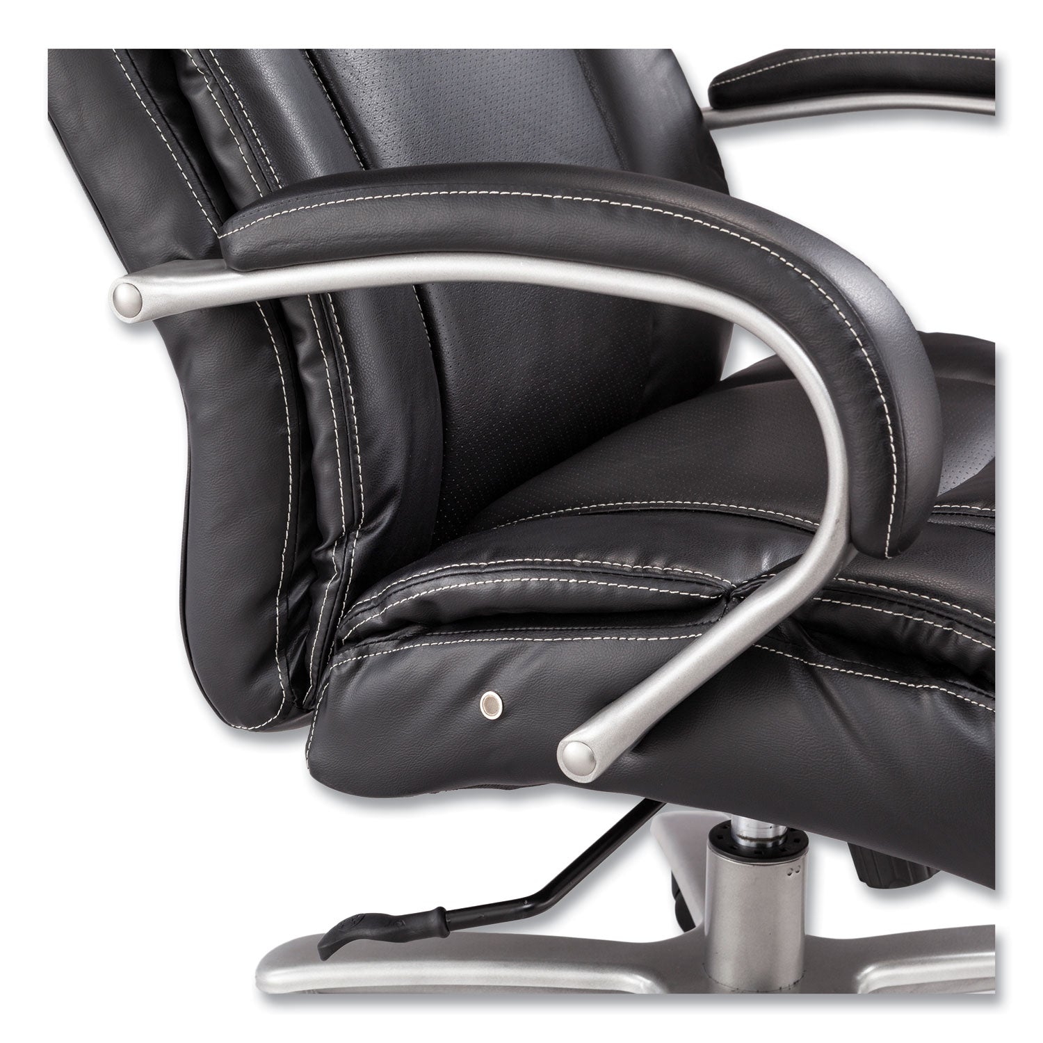 Lineage Big & Tall High Back Task Chair, Max 500 lb, 20.5" to 24.25" High Black Seat, Chrome Base, Ships in 1-3 Business Days