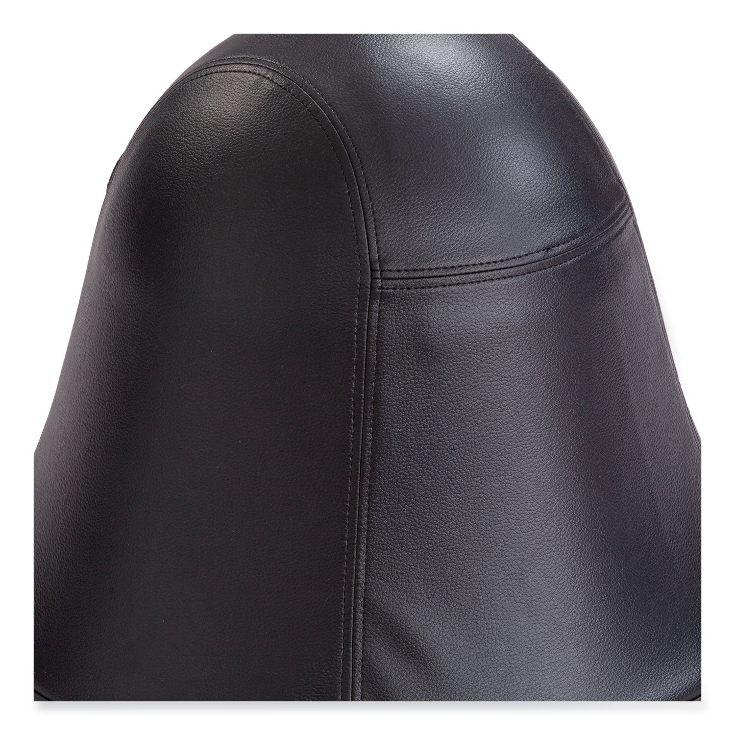 Runtz Swivel Ball Chair, Backless, Supports Up to 250 lb, Black Vinyl, Ships in 1-3 Business Days