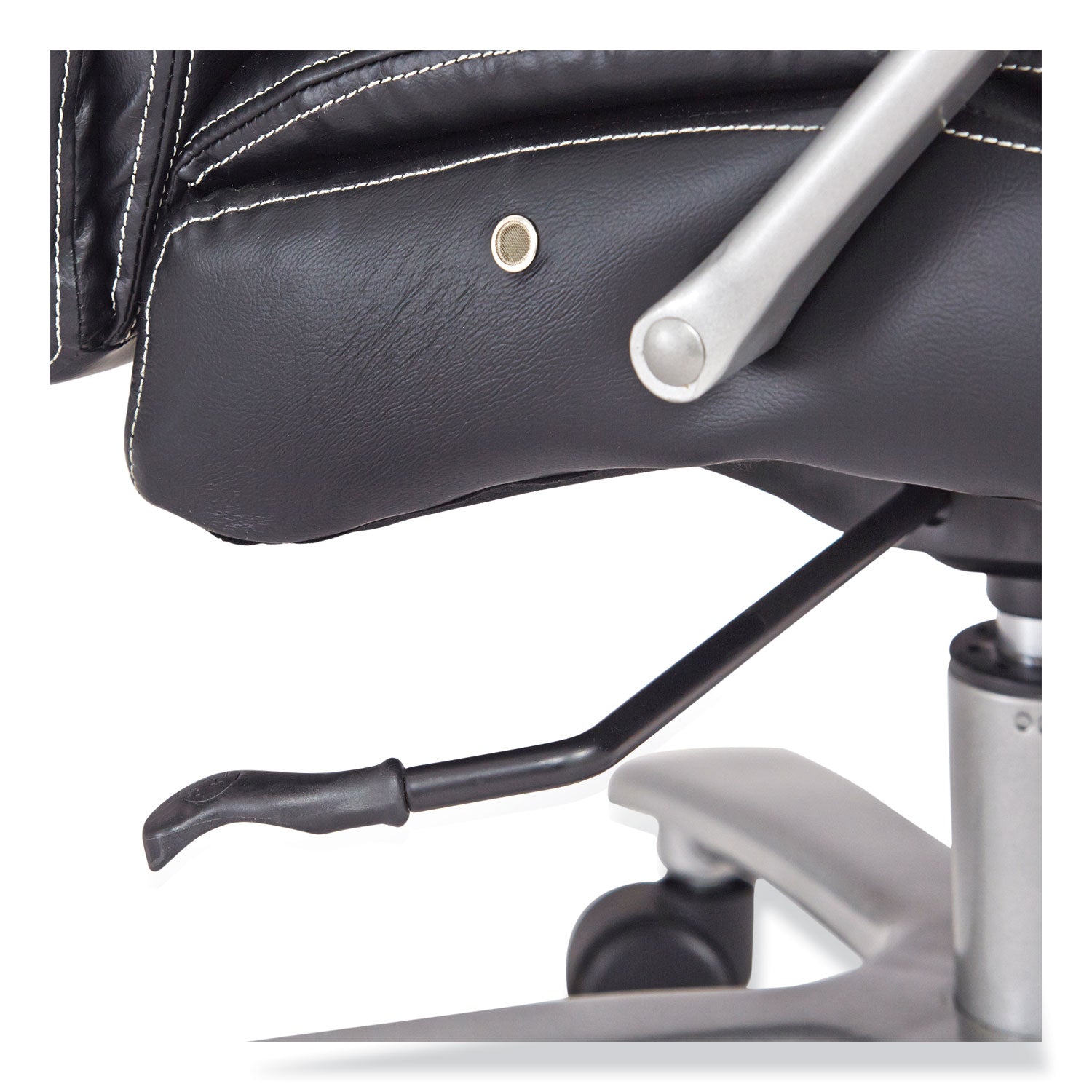 Lineage Big & Tall High Back Task Chair, Max 500 lb, 20.5" to 24.25" High Black Seat, Chrome Base, Ships in 1-3 Business Days
