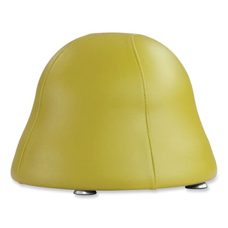 Runtz Ball Chair, Backless, Supports Up to 250 lb, Green Vinyl Seat, Silver Base, Ships in 1-3 Business Days