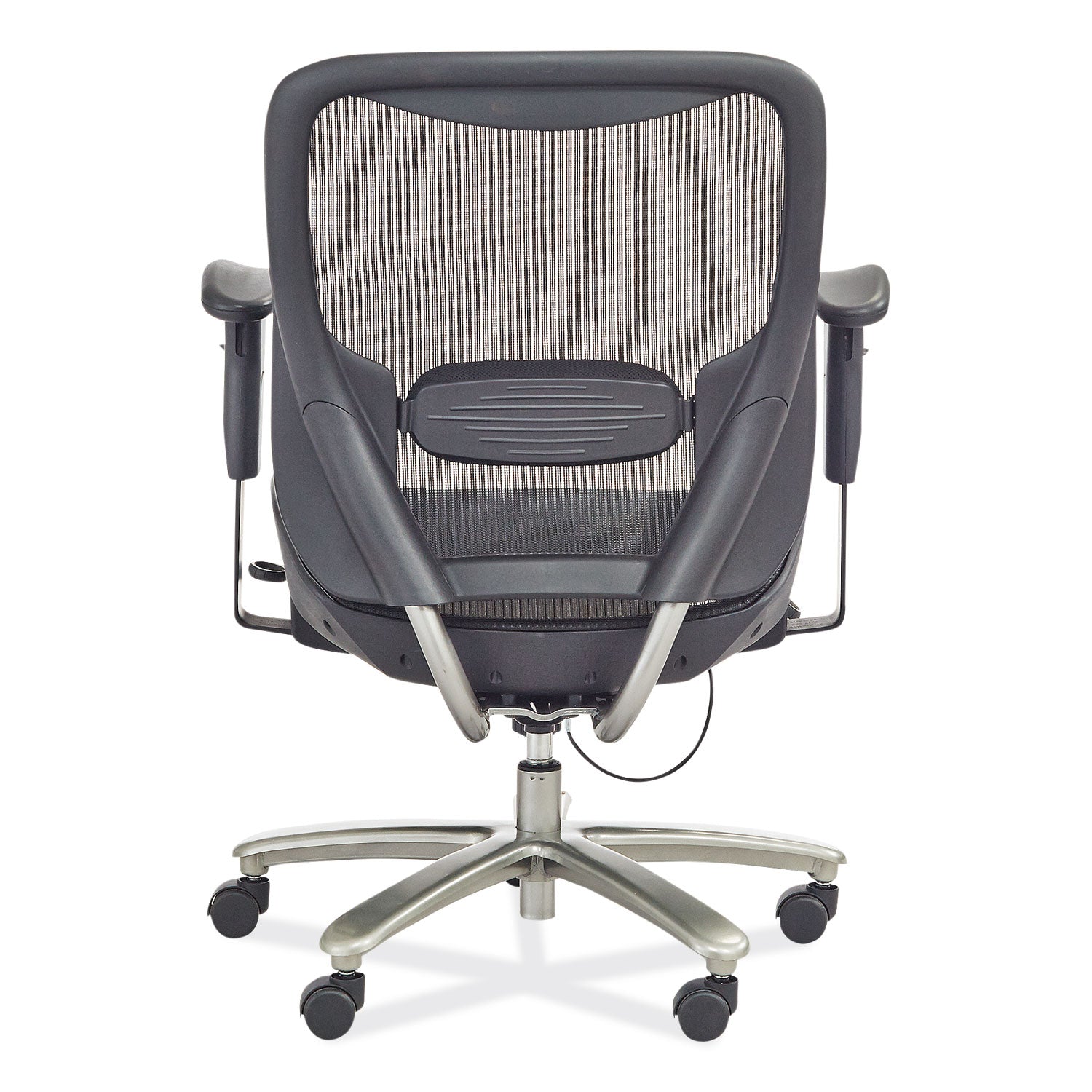 Lineage Big & Tall All-Mesh Task Chair, Supports 400lb, 19.5" - 23.25" High Black Seat,Chrome Base,Ships in 1-3 Business Days