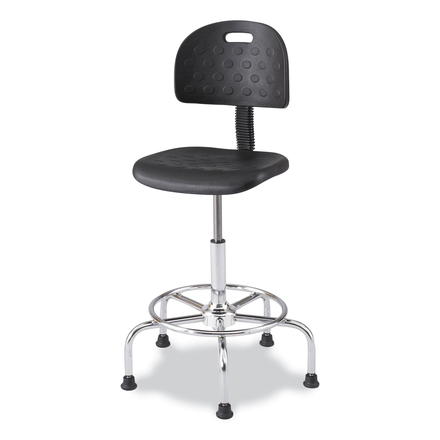 workfit-economy-industrial-chair-up-to-400-lb-22-to-30-high-black-seat-back-silver-base-ships-in-1-3-business-days_saf6950bl - 2