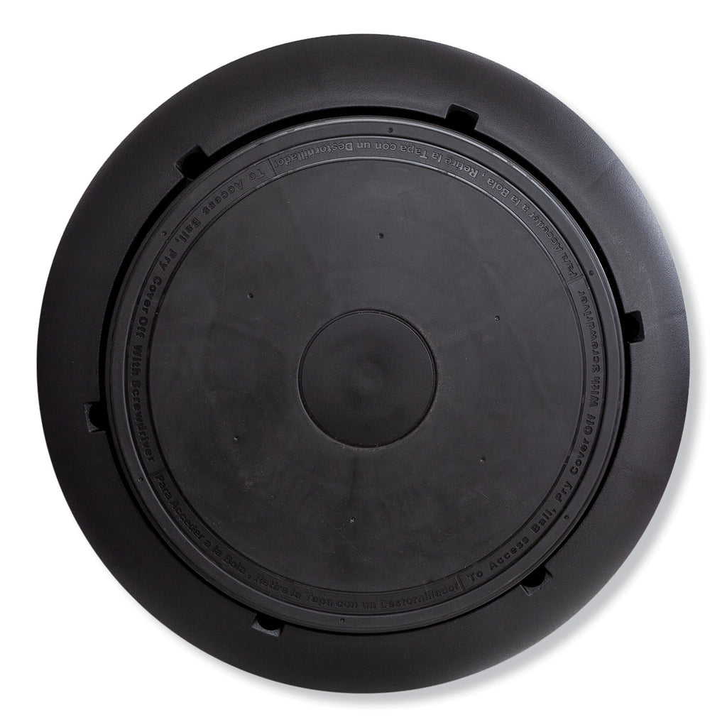 Runtz Swivel Ball Chair, Backless, Supports Up to 250 lb, Black Vinyl, Ships in 1-3 Business Days