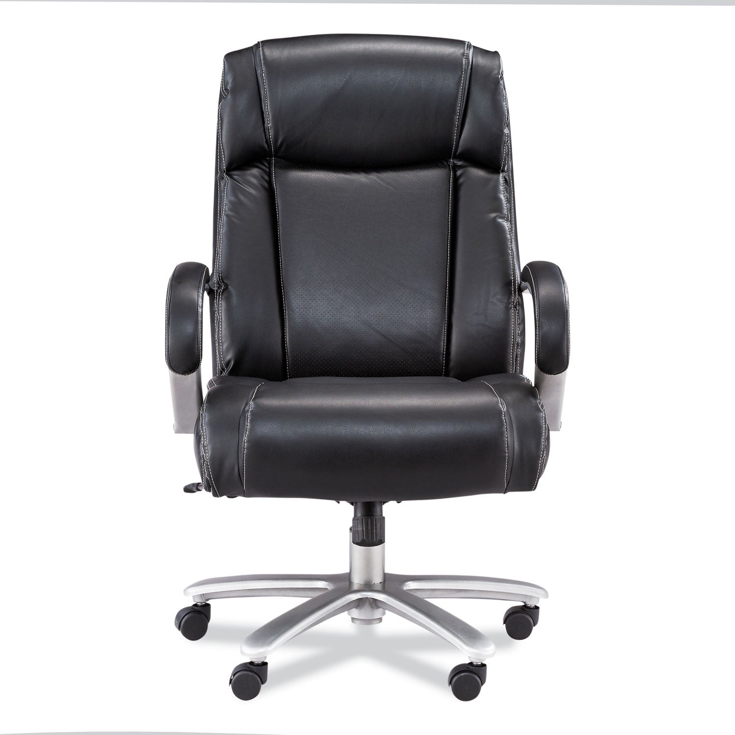 Lineage Big & Tall High Back Task Chair, Max 500 lb, 20.5" to 24.25" High Black Seat, Chrome Base, Ships in 1-3 Business Days