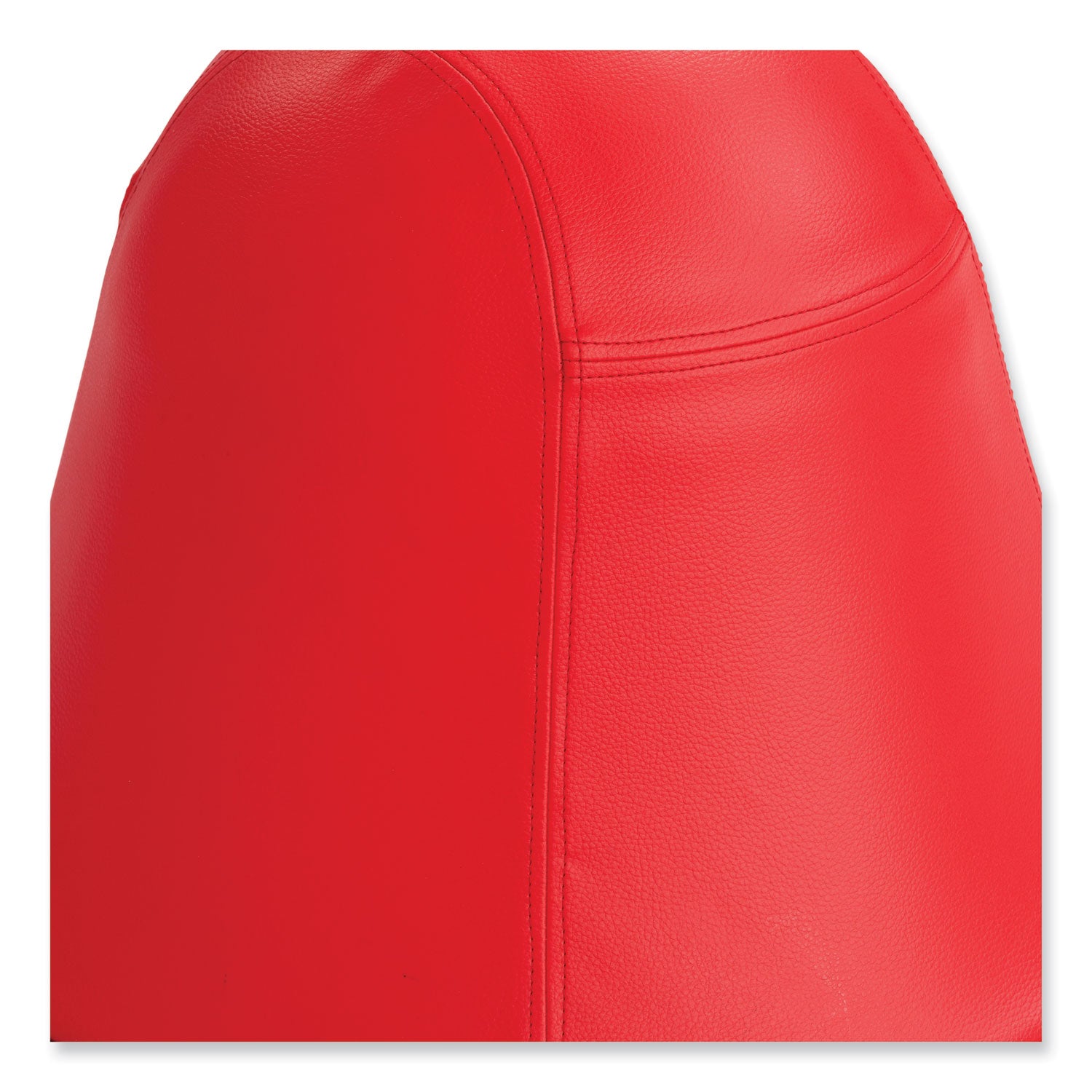 Runtz Swivel Ball Chair, Backless, Supports Up to 250 lb, Red Vinyl, Ships in 1-3 Business Days