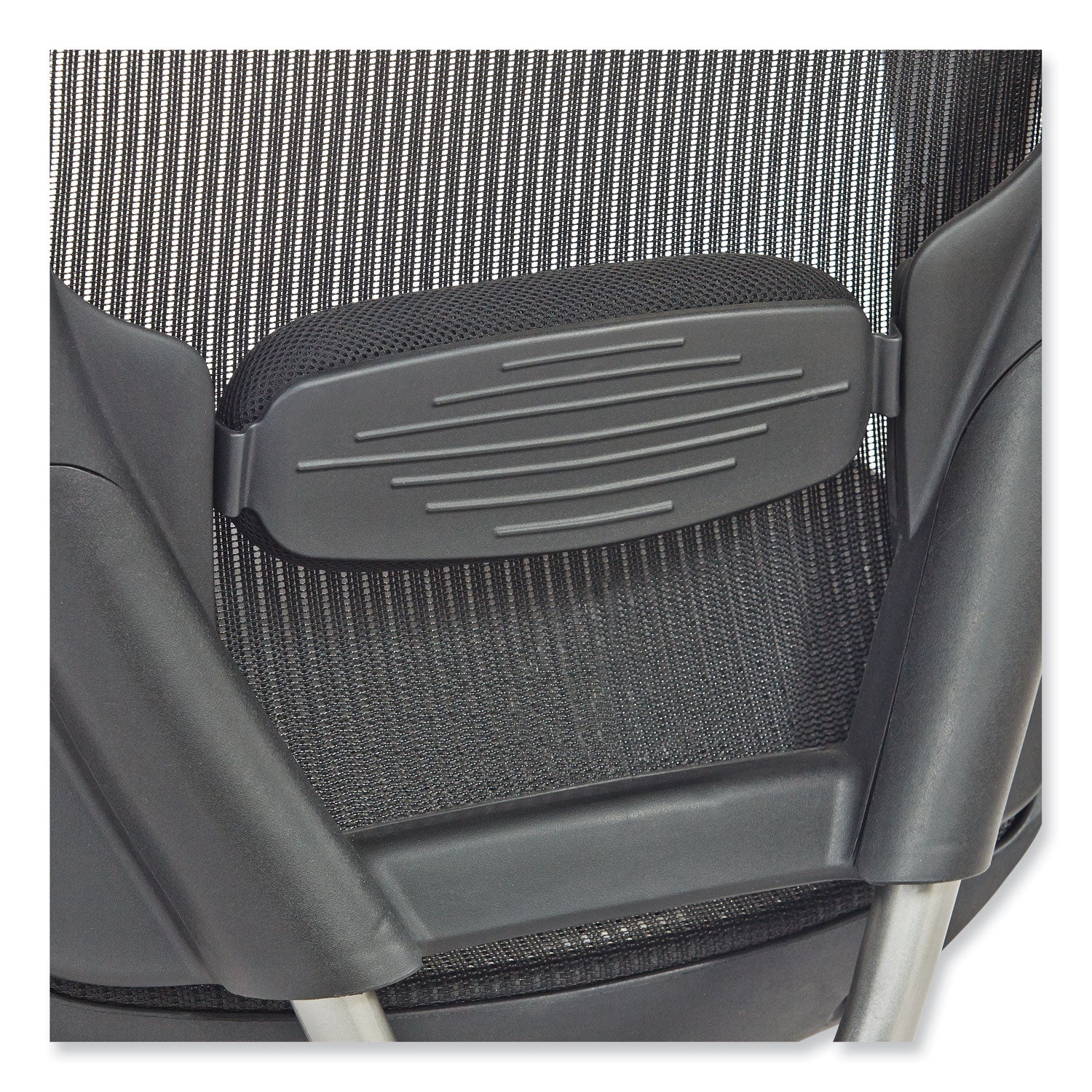 Lineage Big & Tall All-Mesh Task Chair, Supports 400lb, 19.5" - 23.25" High Black Seat,Chrome Base,Ships in 1-3 Business Days