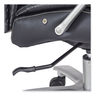 Lineage Big&Tall Mid Back Task Chair 24.5" Back, Max 350lb, 19.5" to 23.25" High Black Seat,Chrome,Ships in 1-3 Business Days