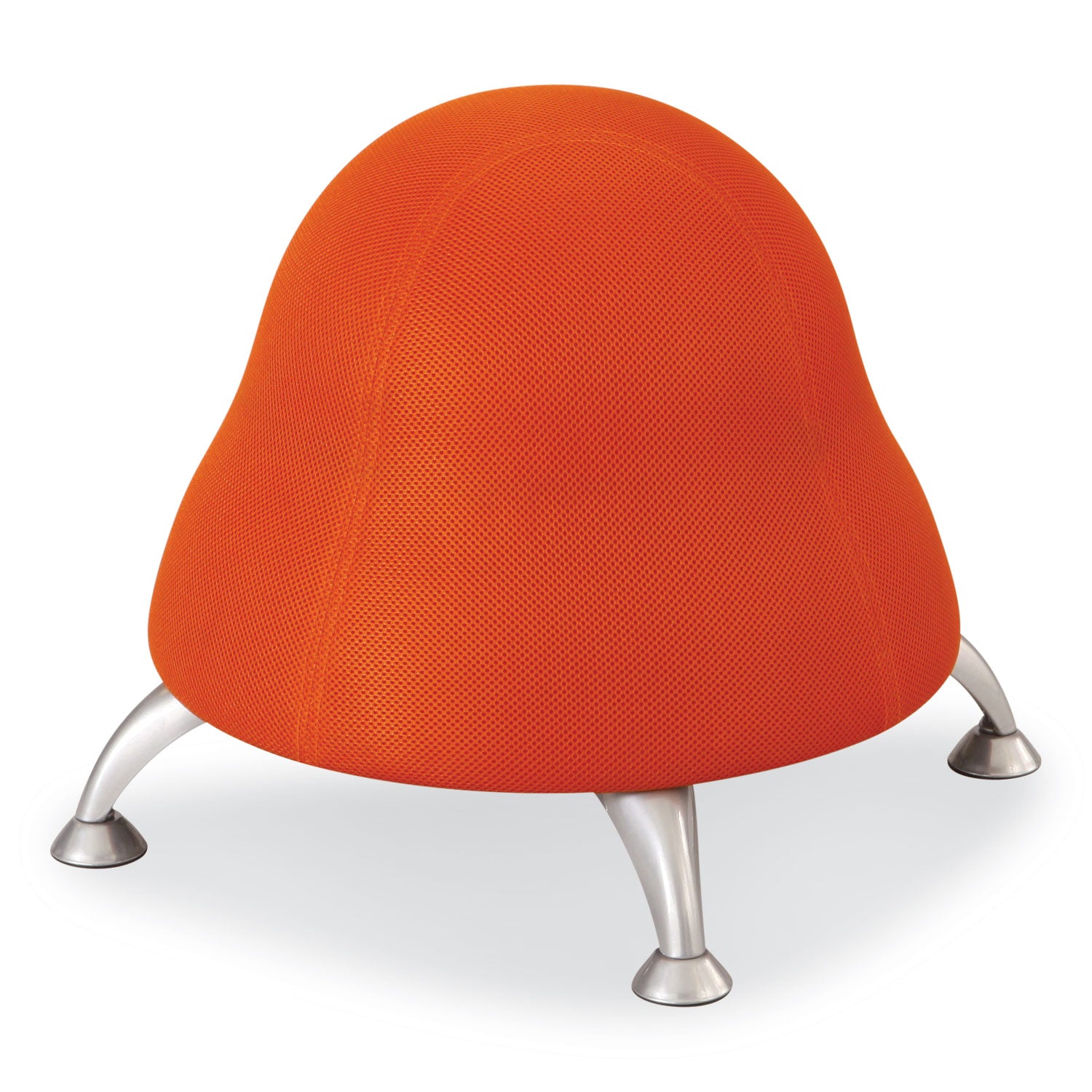 runtz-ball-chair-backless-supports-up-to-250-lb-orange-fabric-seat-silver-base-ships-in-1-3-business-days_saf4755or - 1