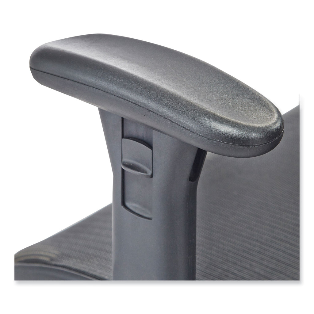 Lineage Big & Tall All-Mesh Task Chair, Supports 400lb, 19.5" - 23.25" High Black Seat,Chrome Base,Ships in 1-3 Business Days