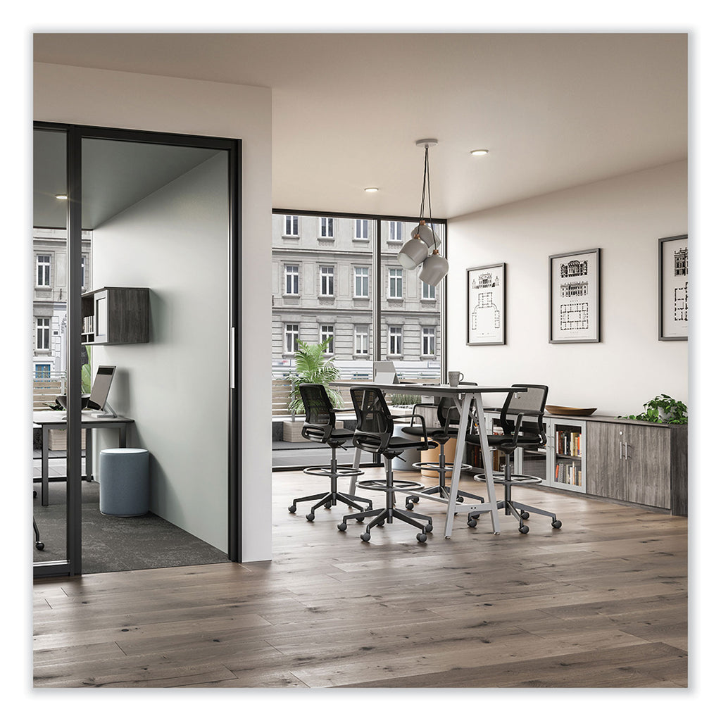 Medina Extended-Height Chair, Supports Up to 275 lb, 23" to 33" High Black Seat, Black Back/Base,Ships in 1-3 Business Days