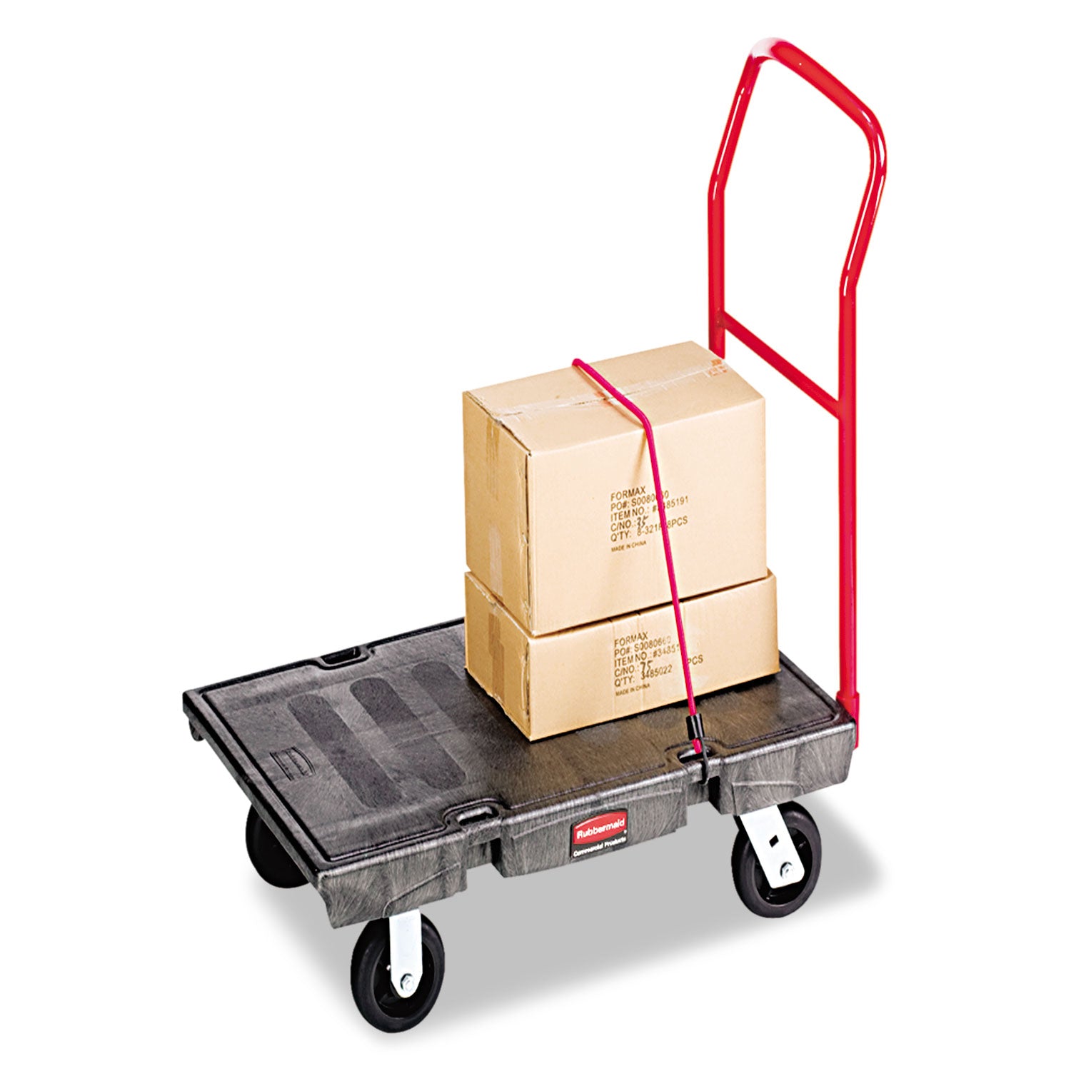 Heavy-Duty Platform Truck Cart, 2,000 lb Capacity, 24 x 48 Platform, Black - 