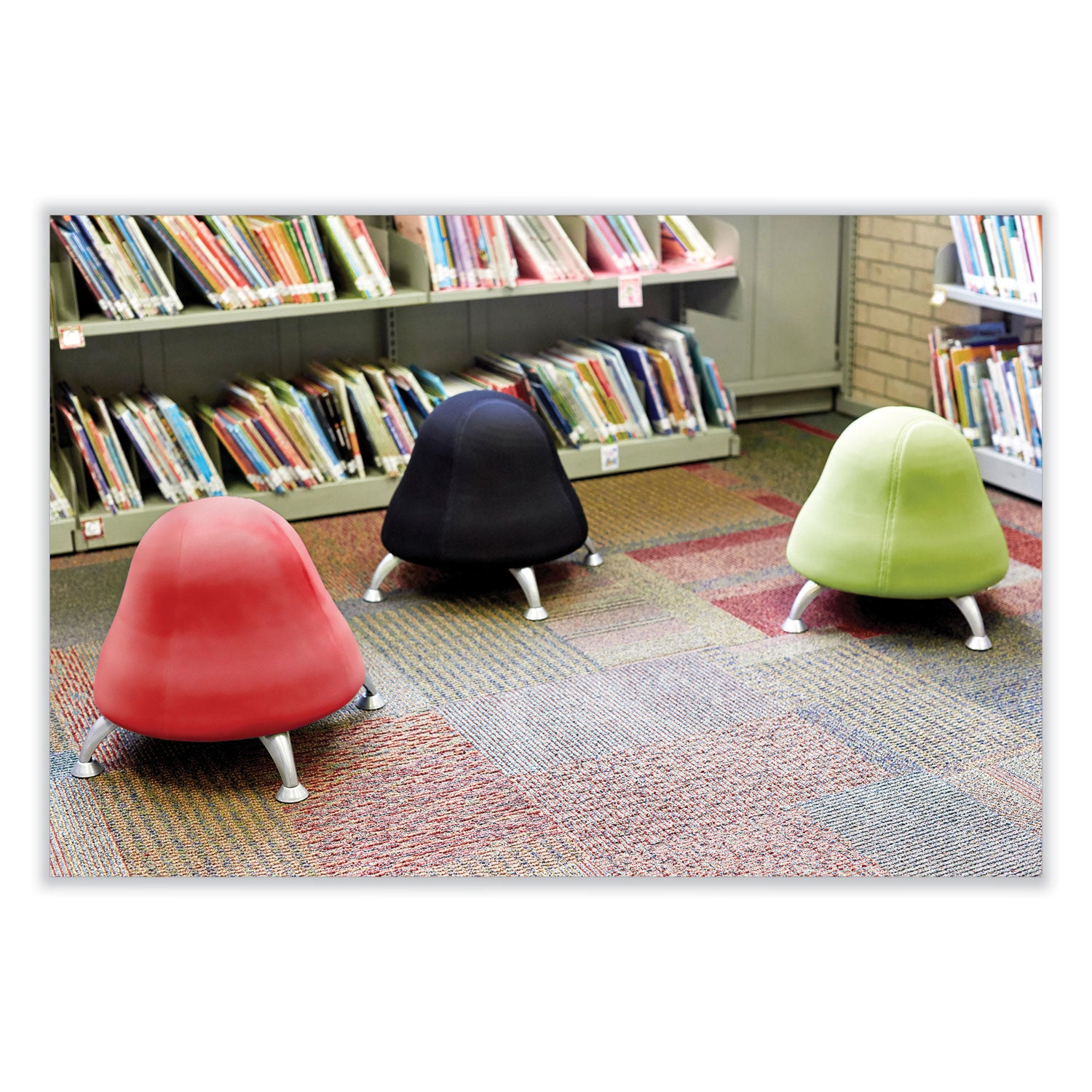 runtz-ball-chair-backless-supports-up-to-250-lb-red-vinyl-seat-silver-base-ships-in-1-3-business-days_saf4756rv - 4