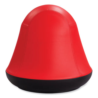 Runtz Swivel Ball Chair, Backless, Supports Up to 250 lb, Red Vinyl, Ships in 1-3 Business Days