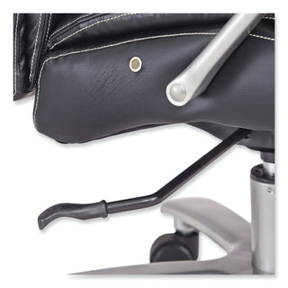 Lineage Big&Tall Mid Back Task Chair 28" Back, Max 400 lb, 21.5" to 25.25" High Black Seat, Chrome,Ships in 1-3 Business Days