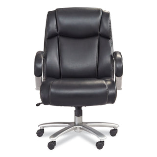 Lineage Big&Tall Mid Back Task Chair 28" Back, Max 400 lb, 21.5" to 25.25" High Black Seat, Chrome,Ships in 1-3 Business Days