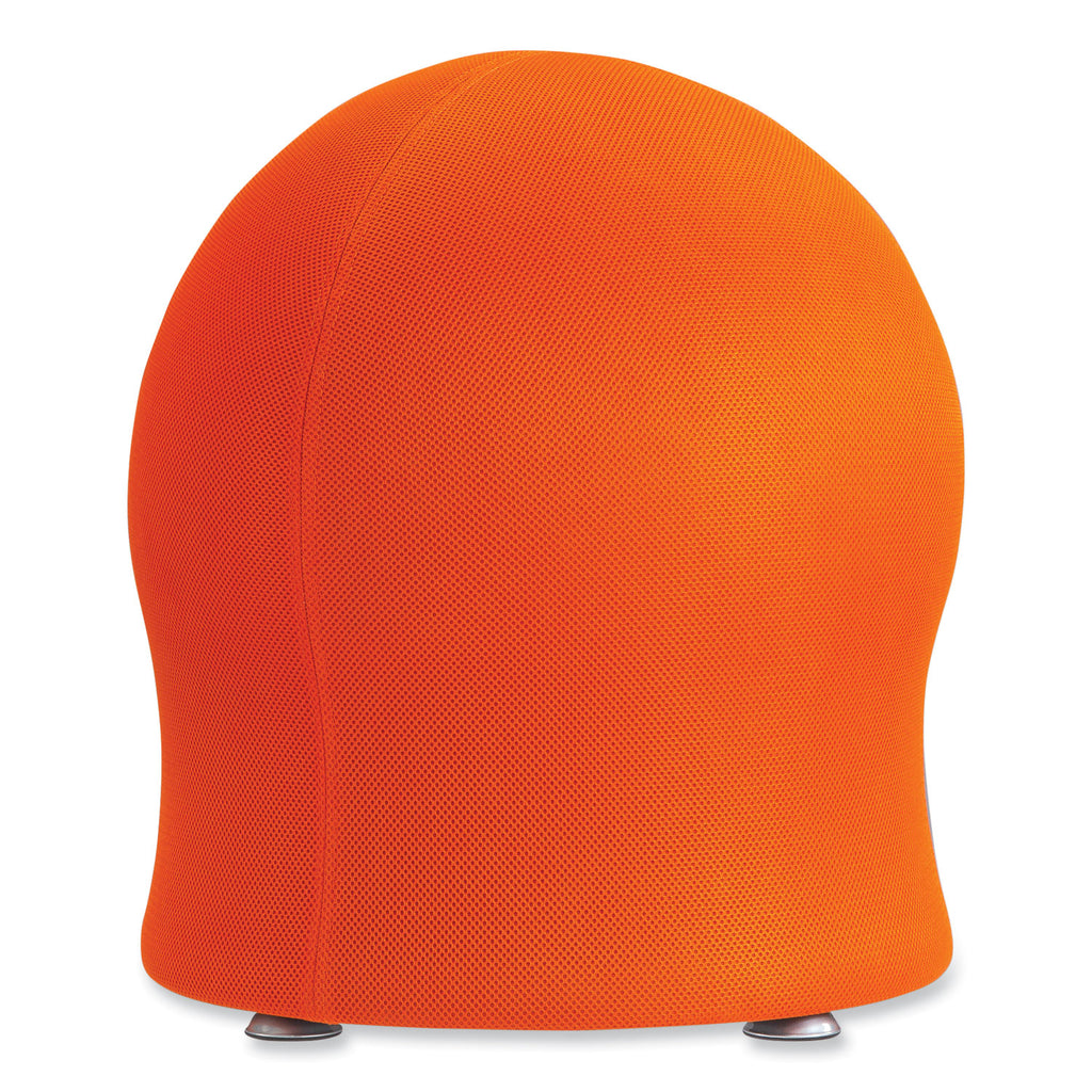 Zenergy Ball Chair, Backless, Supports Up to 250 lb, Orange Fabric, Ships in 1-3 Business Days