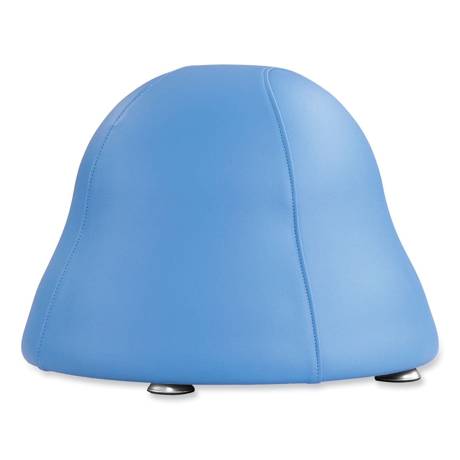 Runtz Ball Chair, Backless, Supports Up to 250 lb, Baby Blue Vinyl Seat, Silver Base, Ships in 1-3 Business Days