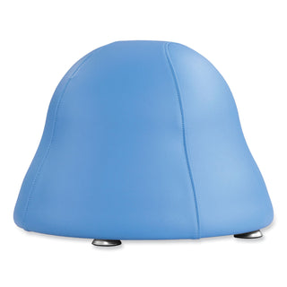 Runtz Ball Chair, Backless, Supports Up to 250 lb, Baby Blue Vinyl Seat, Silver Base, Ships in 1-3 Business Days