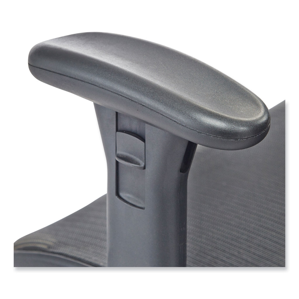 Lineage Big & Tall All-Mesh Task Chair, Supports 400lb, 19.5" - 23.25" High Black Seat,Chrome Base,Ships in 1-3 Business Days