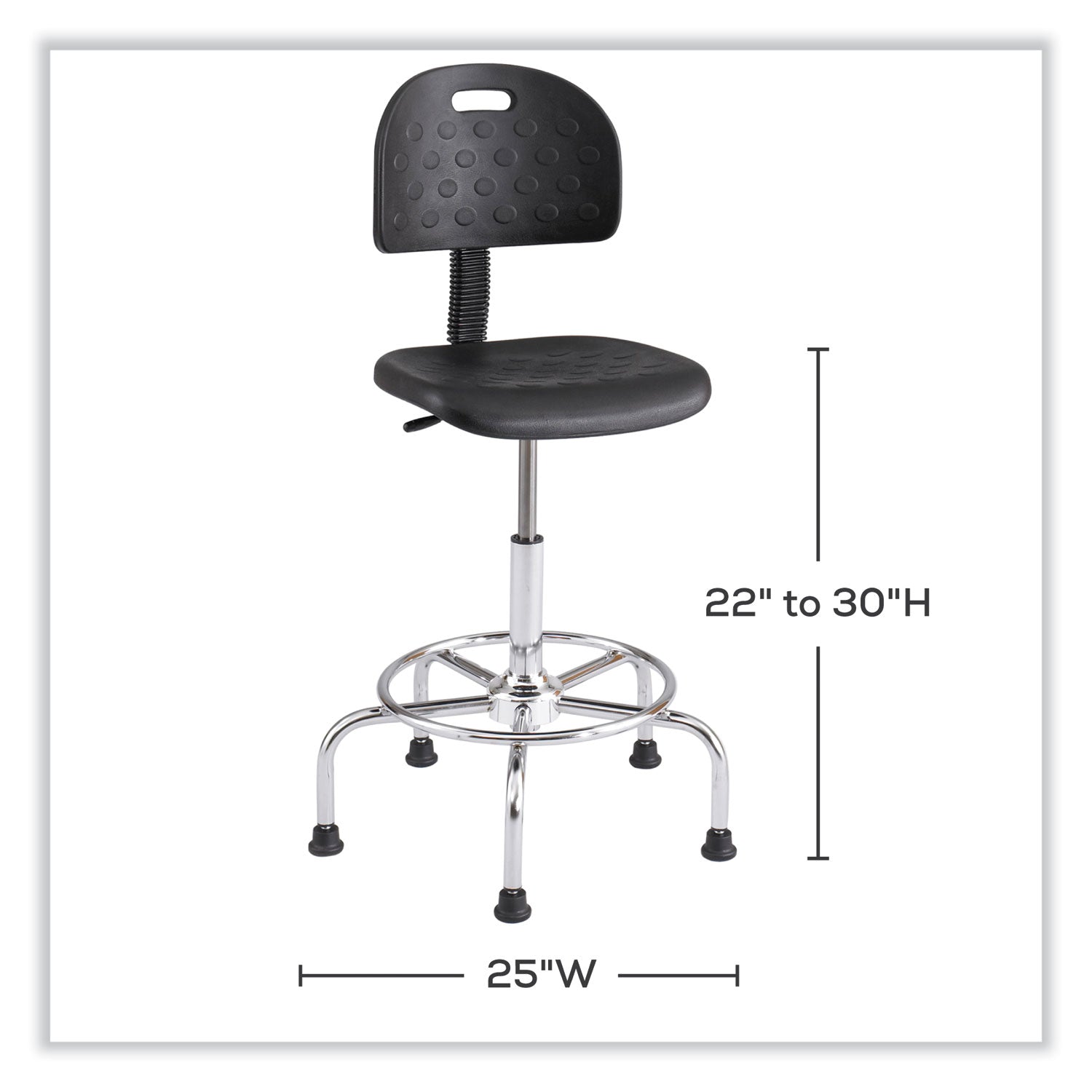 workfit-economy-industrial-chair-up-to-400-lb-22-to-30-high-black-seat-back-silver-base-ships-in-1-3-business-days_saf6950bl - 3
