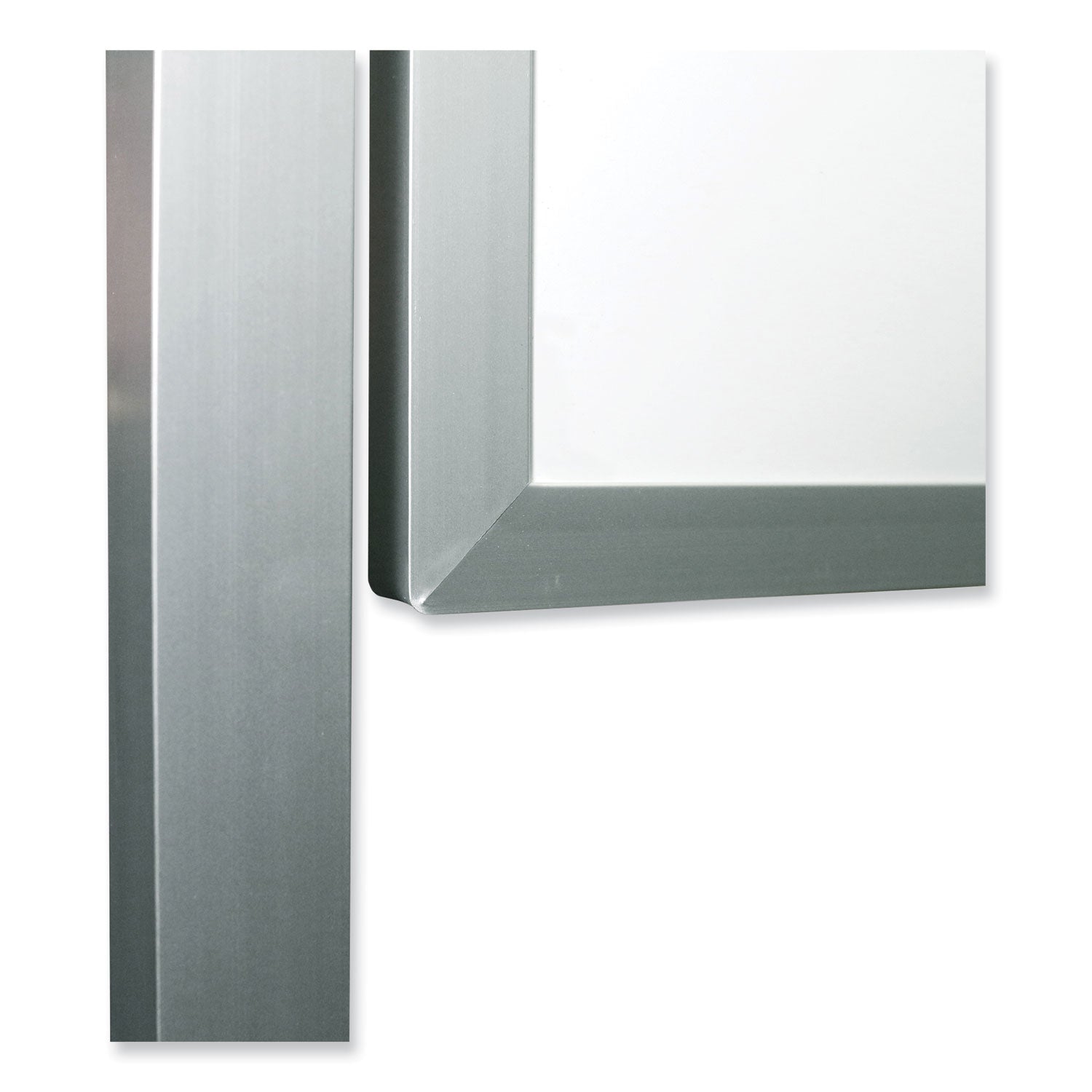 Reversible Magnetic Porcelain Whiteboard w/Satin Aluminum Frame, 101.25 x 78.25, White Surface, Ships in 7-10 Business Days
