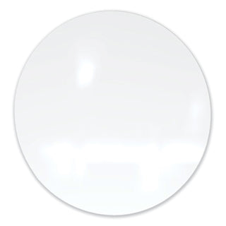 Coda Low Profile Circular Magnetic Glassboard, 24 Diameter, White Surface, Ships in 7-10 Business Days