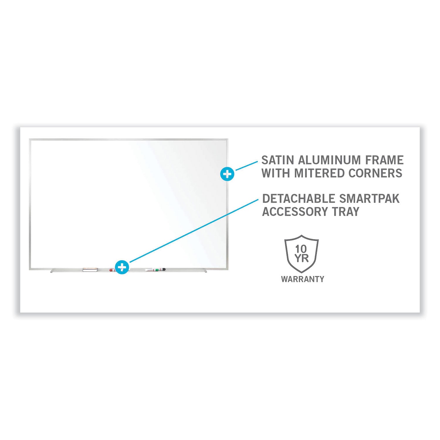 non-magnetic-whiteboard-with-aluminum-frame-7263-x-4847-white-surface-satin-aluminum-frame-ships-in-7-10-business-days_ghem2464 - 4