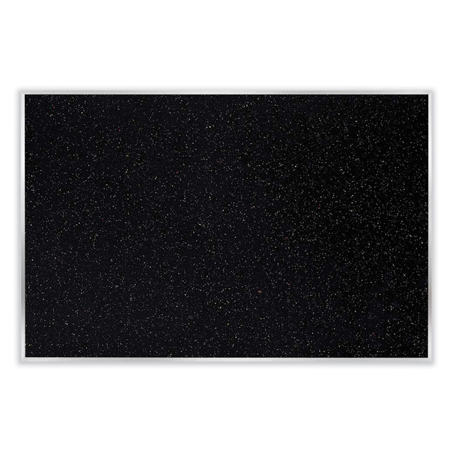 Satin Aluminum-Frame Recycled Rubber Bulletin Boards, 96.5 x 48.5, Confetti Surface, Ships in 7-10 Business Days