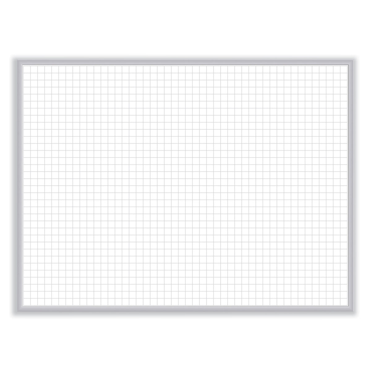 Non-Magnetic Whiteboard with Aluminum Frame, 120.63 x 48.63, White Surface, Satin Aluminum Frame, Ships in 7-10 Business Days